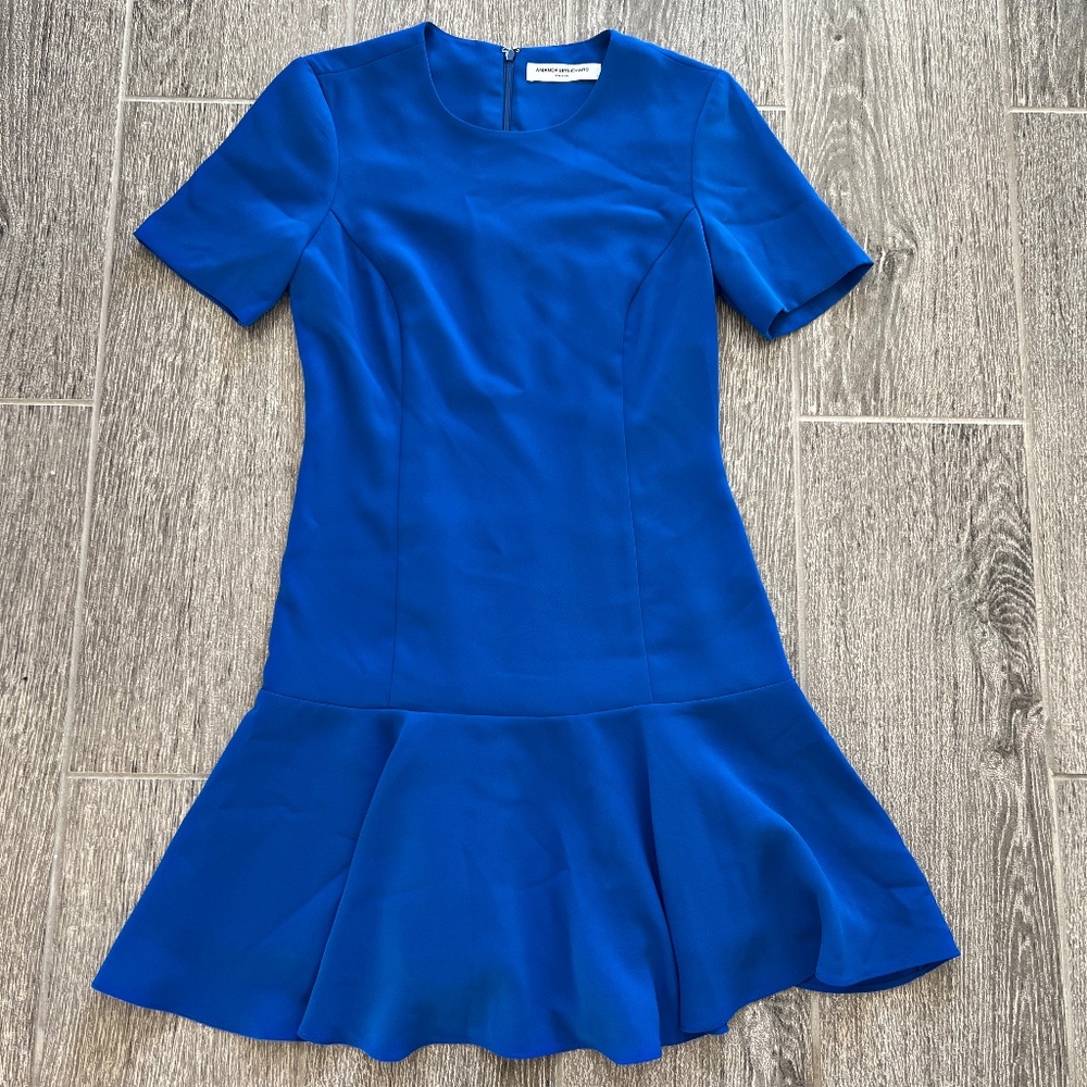 Amanda Uprichard Edina Dress, Small, Blue